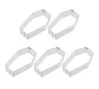 Lot de 5 emporte-pièces Halloween en Acier Inoxydable pour gâteaux en Forme de Cercueil en métal pour pâtisserie Halloween fête ()