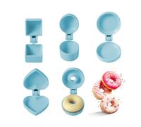 Lot de 5 emporte-pièces ronds pour cake pop, avec démoulage facile, anti-adhésif, aide à la fabrication de desserts, pour boulettes de riz, biscuits, pâte à modeler, chocolat, mariage, anniversaire