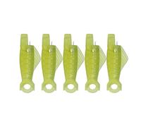 Lot de 5 enfile-aiguilles à coudre - Motif bouche de poisson - Accessoire de filetage automatique lisse pour les amateurs d'artisanat - Ensemble d'outils de couture portables