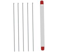 Lot de 5 enfile-appâts de pêche en Acier Inoxydable, Aiguille Creuse, Portable et Pratique, pour appâts et Accessoires pêche
