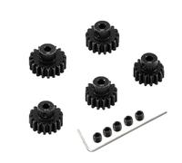 Lot de 5 Ensemble d'engrenages à pignon 32P en acier 3,175mm 15T 16T 17T 18T 19T Compatible avec 1/10 Crawler Truck Traxxas Arrma HSP HPI AXIAL Tamiya LOSI RC Pièces mises à niveau
