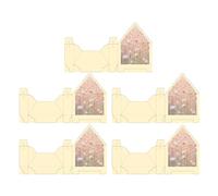 Lot de 5 enveloppes de rangement pliables en forme de sac à main pour Saint-Valentin, mariage, fiançailles, anniversaire, remise de diplôme, fête des mères