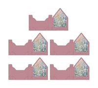Lot de 5 enveloppes florales en forme de sac pour plier et emballer des fleurs - En forme d'enveloppe - Pour Saint-Valentin, mariage, fiançailles, anniversaire, remise de diplôme