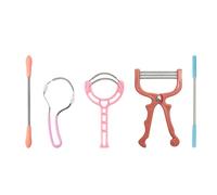 Lot de 5 épilateurs fonctionnels pour épilation du visage à ressort pour visage rapide à la maison lèvre supérieure