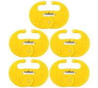 Lot de 5 épines de nez de vache pour le sevrage du lait - Outil de sevrage compact pour bétail de ferme