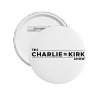 Lot de 5 épingles à boutons RIP Charlie Kirk, The Charlie Kirk Show, badges ronds pour poitrine, broche décorative, grande taille