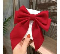 Lot de 5 épingles à cheveux en forme de nœud rouge - Grande tête arrière - Plusieurs styles (triangulaire/trois couches/diagonale) - Accessoires pour cheveux pour femmes et filles