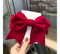 Lot de 5 épingles à cheveux en forme de nœud rouge - Grande tête arrière - Plusieurs styles (triangulaire/trois couches/diagonale) - Accessoires pour cheveux pour femmes et filles