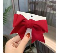 Lot de 5 épingles à cheveux en forme de nœud rouge - Grande tête arrière - Plusieurs styles (triangulaire/trois couches/diagonale) - Accessoires pour cheveux pour femmes et filles