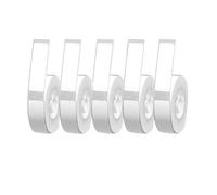 Lot de 5 étiquettes autocollantes blanches 12 mm x 40, compatibles avec les imprimantes Phomemo P12, P15, D30 et Q30. Étiquettes thermiques imperméables(12X40 white 5 Rolls)