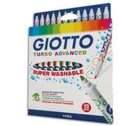 Lot de 5 Etuis 12 feutres de coloriage TURBO ADVANCED pointe moyenne. Coloris assortis extra brillant G