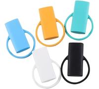 Lot de 5 étuis à briquet en silicone de couleur aléatoire, coque de briquet portable en silicone, support pour briquets colorés, étui à briquet antidérapant, anti-odeurs, couverture anti-écrasement