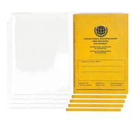 Lot de 5 étuis de protection pour carnet de vaccination pour adultes - Fabriqué en Allemagne - 21 x 14,5 cm