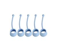 Lot de 5 exercices de doigts en silicone élastique et mains pour améliorer la force des doigts