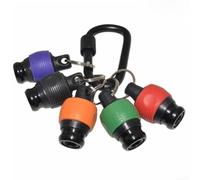 Lot de 5 extensions de porte-clés à tige hexagonale de 6,35 mm pour barres avec poignée à bille, support d'embout de tournevis à dégagement rapide pour pilotes et outils électriques