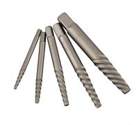 Lot de 5 extracteurs de vis en acier pour enlever les boulons et vis cassés endommagés compatibles avec M5 aux filetages Comprend des forets en cobalt et un étui
