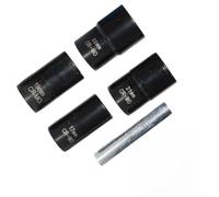 Lot de 5 extracteurs d'écrous cassés 17-22 mm CR-MO ouille, manchon d'entraînement de 1,27 cm pour réparation automobile et entretien domestique, noir