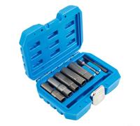 Lot de 5 extracteurs d'écrous de roue de verrouillage 3/8 pour clous arrondis - Kit de douilles profondes en acier Cr-Mo 10-16 mm