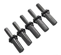 Lot de 5 fendeurs de pierre de 18 mm pour béton, roche, granit, marbre - Ciseau à outils à main en alliage d'acier au chrome vanadium avec haute dureté