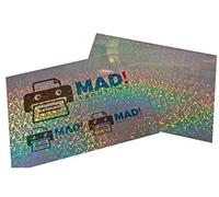 Lot de 5 feuilles A4 adhésives métallisées effet pixel hologramme nacré pour imprimante à jet d'encre