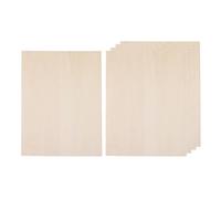 Lot de 5 feuilles de bois pour fabrication de modèles de bateau, d'avion 300 mm x 200 mm x 1 mm