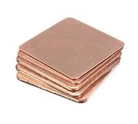Lot de 5 feuilles de cuivre for ordinateur portable, 15 x 15 mm, 20 x 20 mm, feuille de dissipateur thermique, cale de bande 0,3/0,5/0,8/1,0/1,2/1,5/2,0 mm for puce GPU CPU(15x15x0.5mm)