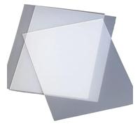 Lot de 5 feuilles de diffusion en polycarbonate - Plastique translucide laiteux, épaisseur 1 à 3 mm for éclairage LED et fluorescent(400x200mm 2mm)