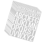 Lot de 5 feuilles de l'alphabet autocollantes pour récompenses - Lettres colorées - Pour scrapbooking - Journal intime