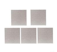 Lot de 5 feuilles de mica pour guide d'ondes micro-ondes et résistant à la température 12 x 12 cm