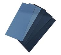 Lot de 5 feuilles de papier abrasif de qualité industrielle - 22,9 x 9,1 cm - Papier abrasif avec différents grains pour bois, métal, pierre et feuilles abrasives multi-usages pour l'industrie