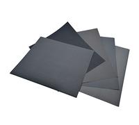Lot de 5 Feuilles de Papier de Verre à Grains Mixtes en Carbure de Silicium 230 x 280 mm (800/1000/1200/1500/2000)