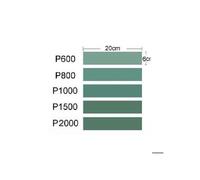 Master Tools Papier abrasif modélisme Assortiment 5 feuilles P600-P800-P1000-P1500-P2000