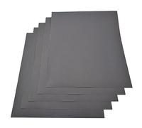Lot de 5 Feuilles de papier imperméable, grain 1200 de 230 x 280 mm en carbure de silicium