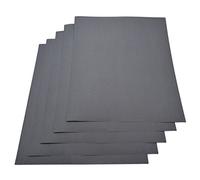 Lot de 5 feuilles de papier imperméable Grain 800 230 x 280 mm carbure de silicium humide/sec