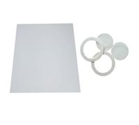 Lot de 5 feuilles de papier isolant ignifuge en fibre de céramique - 1260 °C - Isolation ignifuge pour forges, poêles (2 x 200 x 300 mm)