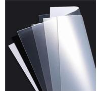 Lot de 5 feuilles de plastique PP translucides givrées - Polyvalentes 100 x 200 et 210 x 297 mm, épaisseurs de 0,3 à 2 mm for le bricolage et la décoration(100x200x1.5mm)