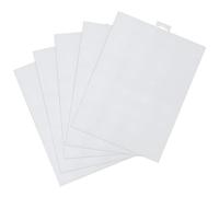 Lot de 5 feuilles de toile en maille plastique pour broderie - Lot de 5 feuilles de maille en plastique blanc 14 carats flexibles pour broderie au point de croix, loisirs créatifs, tricot, projets de