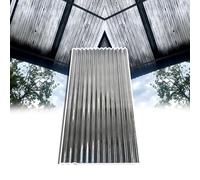 Lot de 5 feuilles de toiture en polycarbonate robustes de 2 mm pour serres, abris de jardin, abris de voiture, durables, résistants aux intempéries, faciles à installer