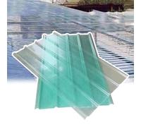 Lot de 5 feuilles de toiture en polycarbonate robustes de 2 mm pour serres, abris de jardin, abris de voiture, durables, résistants aux intempéries, faciles à installer