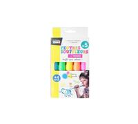 Lot de 5 Feutres Souffleurs ""2 Pochoirs"" 15cm Multicolore