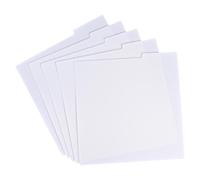 Lot de 5 fiches d'index pour CD/LP avec film de protection anti-poussière
