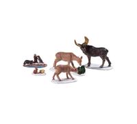 Lot de 5 figurines d'animaux sauvages décoratifs - LEMAX