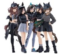 Lot de 5 figurines de douche en forme de riz, sculptures d'anime, Cheval Grand Action Figure Modèle en PVC fait à la main à collectionner Décoration de bureau Cadeaux