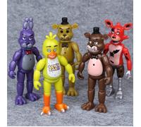 Lot de 5 figurines FNAF de jeu Five Nights de 14 cm Action - Joints mobiles pour enfants, anniversaire, Noël