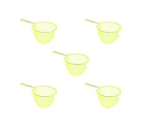 Lot de 5 filets de pêche extensibles pour attraper les insectes et les enfants Jaune