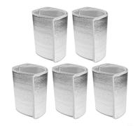 Lot de 5 films d'isolation contre le gel pour pots avec double couche de blindage thermique pour maintenir la santé des plantes (29 x 105 cm)