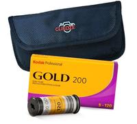 Lot de 5 films pour appareil photo Kodak Gold 200 avec étui de rangement Clikoze