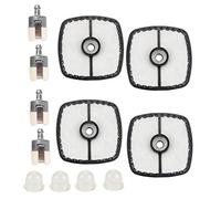 Lot de 5 filtres à air SRM210 avec filtres à carburant pour débroussailleuse SRM225 GT225i HC150i SRM210i SRM-265 compatible avec 130310 54130 226001410