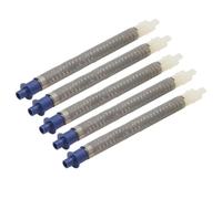 Lot de 5 filtres à peinture sans air 60/100 mailles pour pulvérisateur SG10 SG1-EF, plastique renforcé en acier inoxydable SUS304, longueur 127 mm, filtration fine pour la maison et le jardin