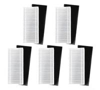 Lot de 5 filtres blancs de rechange compatibles avec Ihome pour Autovac pour Nova S1 Pro Orbita Pro pour Eclipse Pro Luna Pro Robot Aspirateur Pièces Ihrvs1pro 3blk Ihrvs1 3blks Ihrv9 Blks Auto-vide